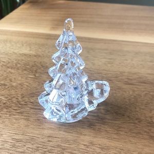 Biedermann Crystal Christmas Tree Small Candle Holder 3 Inches Height